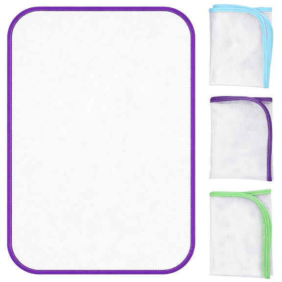 AUQ 3 Pcs Pressing Cloth for Ironing,Mesh Fabric Protector Pad