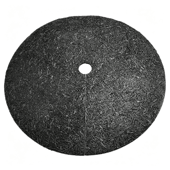 AUQ 36Inch Non-Woven Tree Mulch Ring - Heavy Duty Tree Ring Mulch Mat, Root Barrier Protector Mat | Reusable Plant Protector for Gardening, Landscaping, Soil Moisture Saver