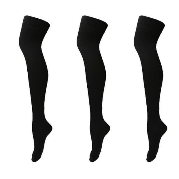 AUQ 3Pair Compression Socks,Polyester Socks for Women,Ankle Socks for Women,Black