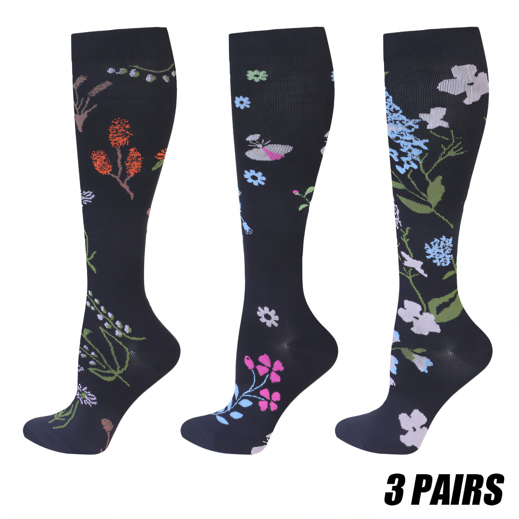 Compression Socks Without Polyester AUQ 3Pairs Compression Socks,Scientific Compression Design Compression ...