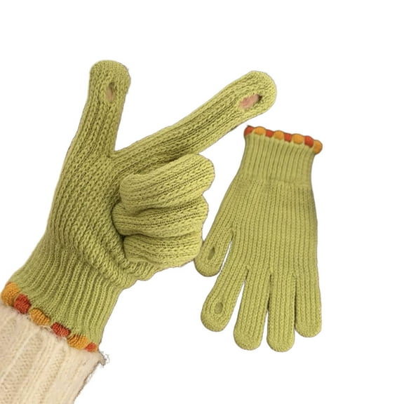 AUQ 3Pairs Gloves,Wear-Resistant Material Winter Gloves,Comfortable Warmth All-Day Wearable Touch Screen Gloves,Style8
