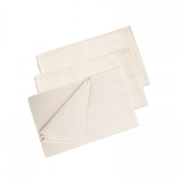 AUQ 3Pcs All-Cotton Tea Towels for Baking Sourdough,14X18In Unbleached Bread Basket Flour Sack Towels,Proofing Cover Cloth for Dough/Baguettes/Loaves Ciabatta,Bread Making Accessories
