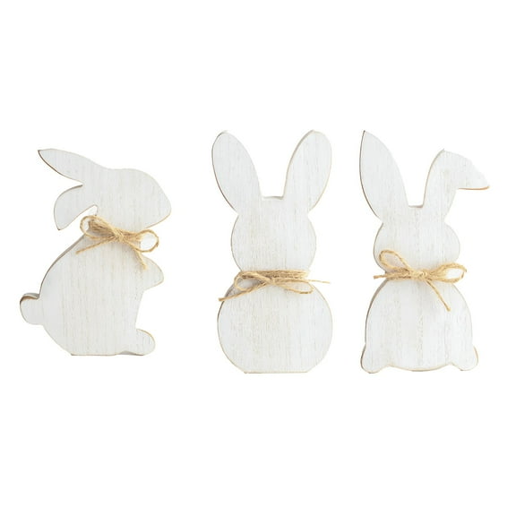 AUQ 3Pcs Easter Decorations,Fine Details Easter Party Decorations,Popular Design Easter Bunny Decorations,3