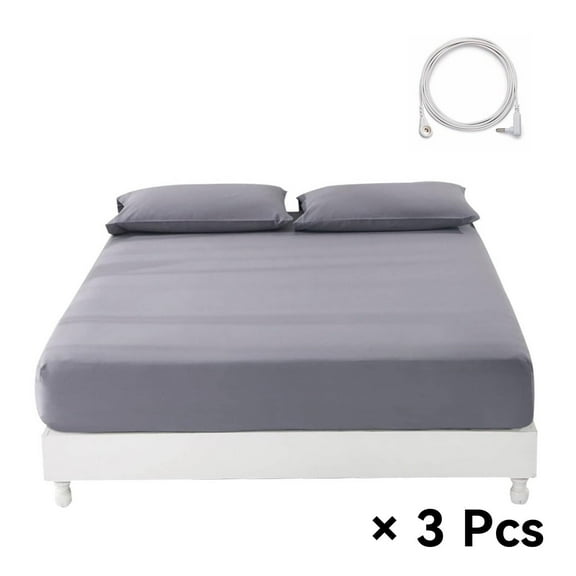 AUQ 3Pcs Grounding Sheets Conductive Fabric Bed Sheets Cross-Border Supply Queen Sheets,Style1