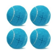 AUQ 4 Pcs Tennis Balls for Walkers Pre Cut,Easy Install Walker Accessories for Seniors,Tennis Balls for Furniture Legs and Hard Floor Protection,Blue