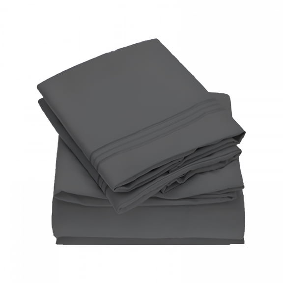 AUQ 4-Piece 800 Thread Count Egyptian Cotton Bed Sheet Set,King King Sheets Sets Deep Pocket