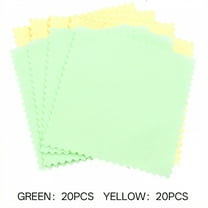 AUQ 40Pcs Silver Polishing Cloth,Upgraded Surface Feel Jewelry Cleaning Cloth,Streak-Free Polishing Cloth,Style1