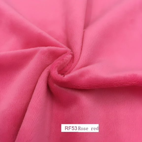 AUQ 45*50cm Solid Color Style Minky Fabrics For Sewing DIY Handmade Home Textile Cloth Plush Fabric Patchwork ARMY GREEN