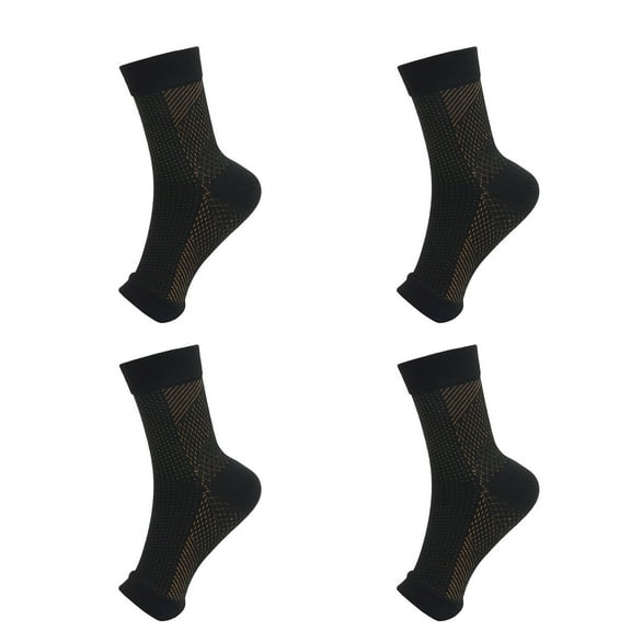 AUQ 4Pair Ankle Sleeve,Nylon No Show Socks for Women,Women'S Socks,Brown