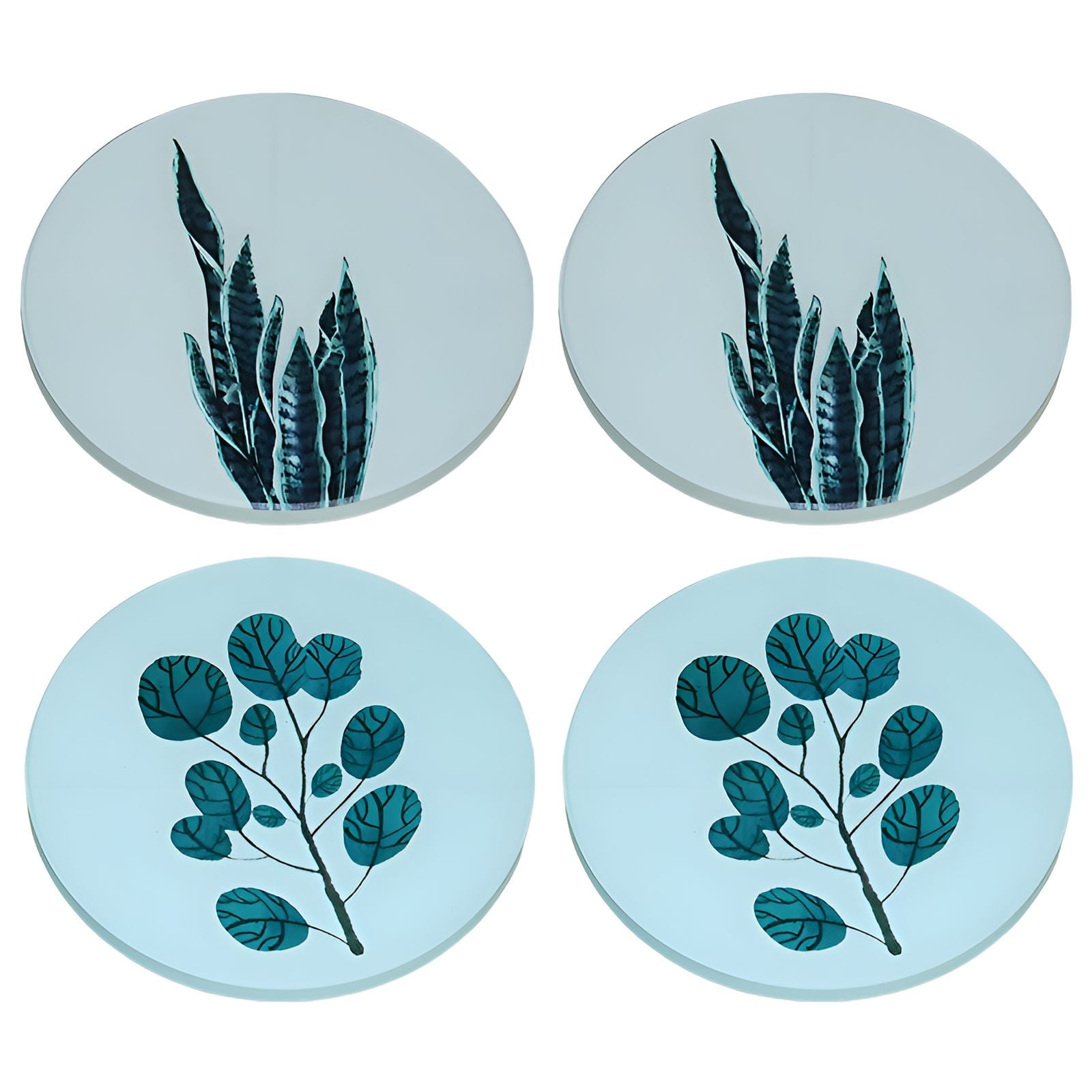 AUQ 4Pcs Coasters,Waterproof Design Coasters for Drinks,High Resilience ...