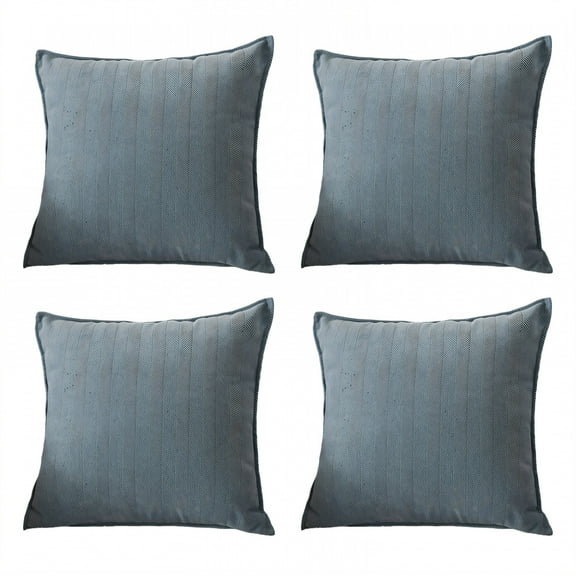 AUQ 4Pcs Decorative Pillow Covers Strong Stitching 16X16 Pillow Covers Wrinkle Free Throw Pillow Cover Style4