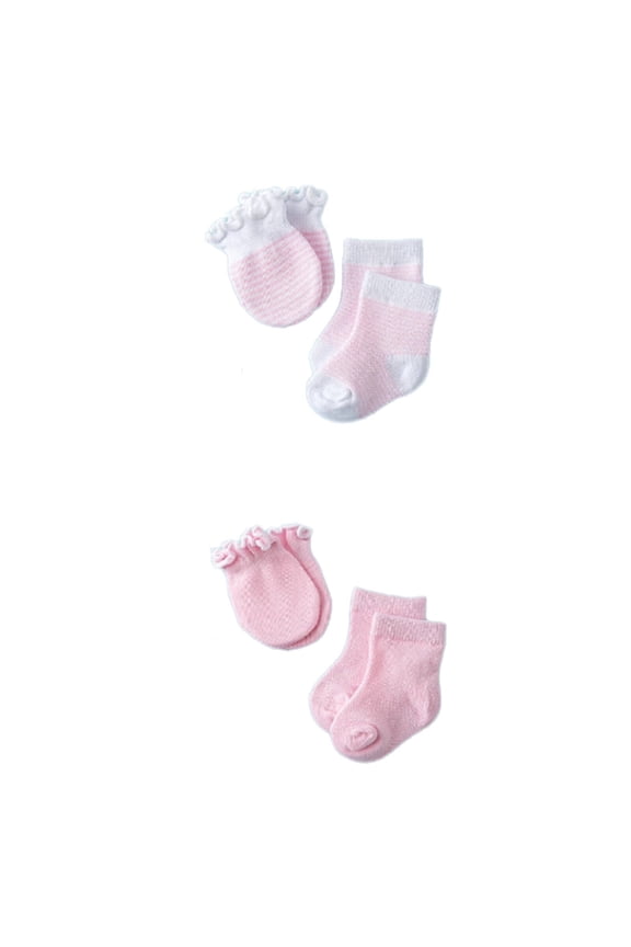 AUQ 4Pcs Kids Socks,Anti-Scratch Design Girls Socks,Soft and Comfortable Material All-Round Protection Cute Socks,Pink