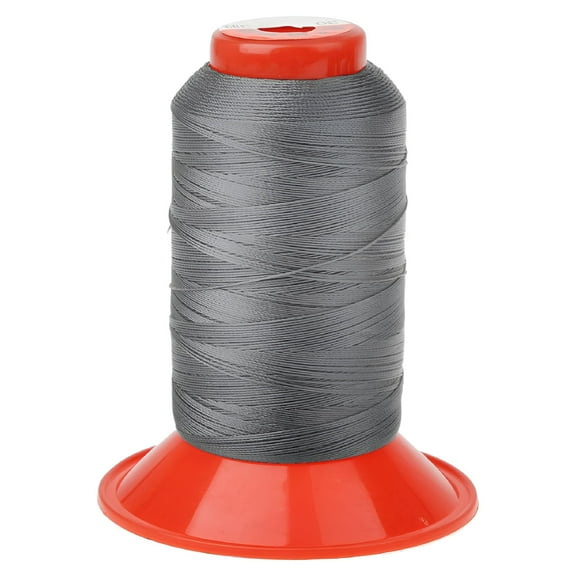 AUQ 500 Meters Bonded Nylon Thread Heavy Duty Resistant Outdoor Thread for Upholstery Outdoor Drapery Leather and Luggage Dark Gray