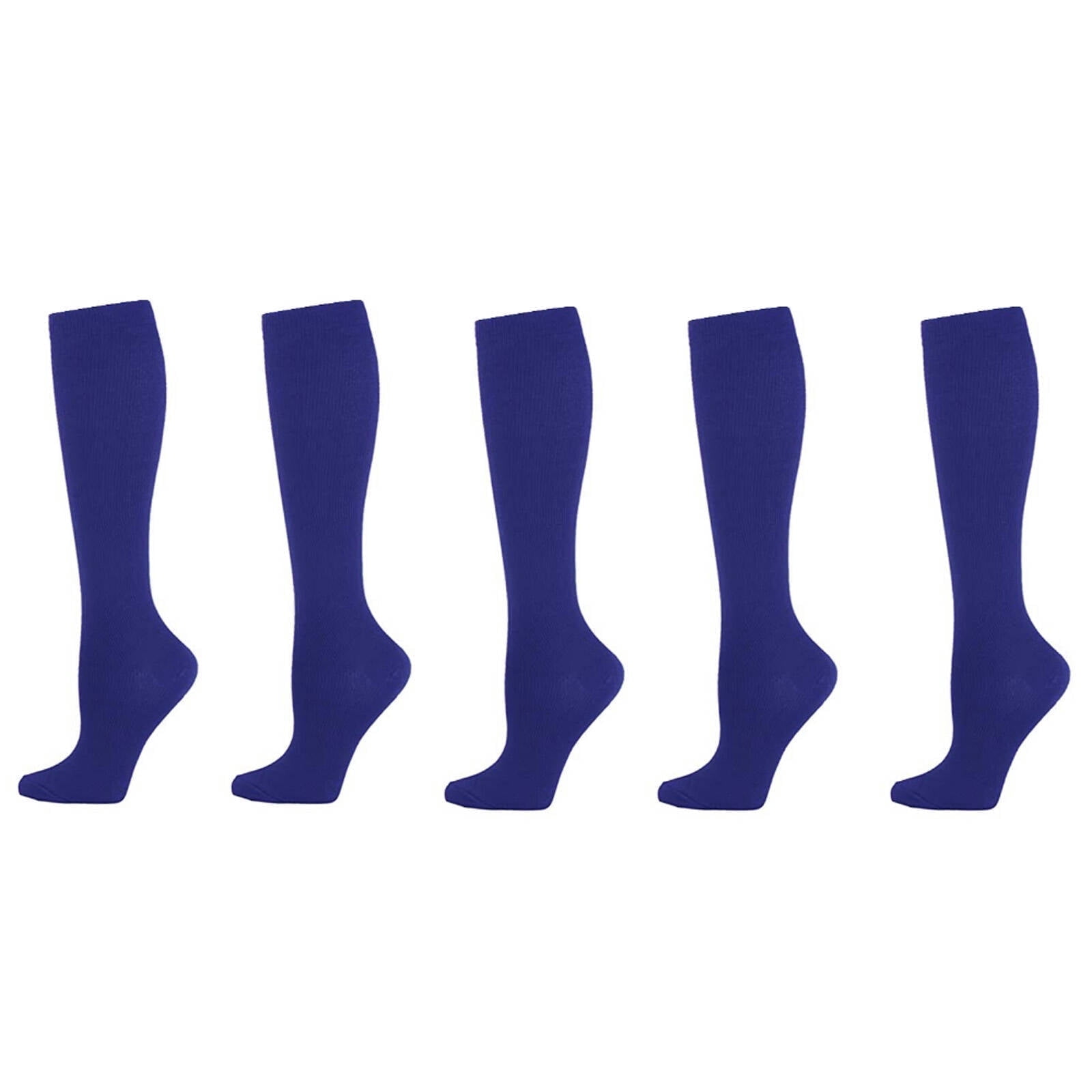 OQRKI 5Pcs Compression Socks for Men,Sports Knee High,Non-Slip Gradient ...
