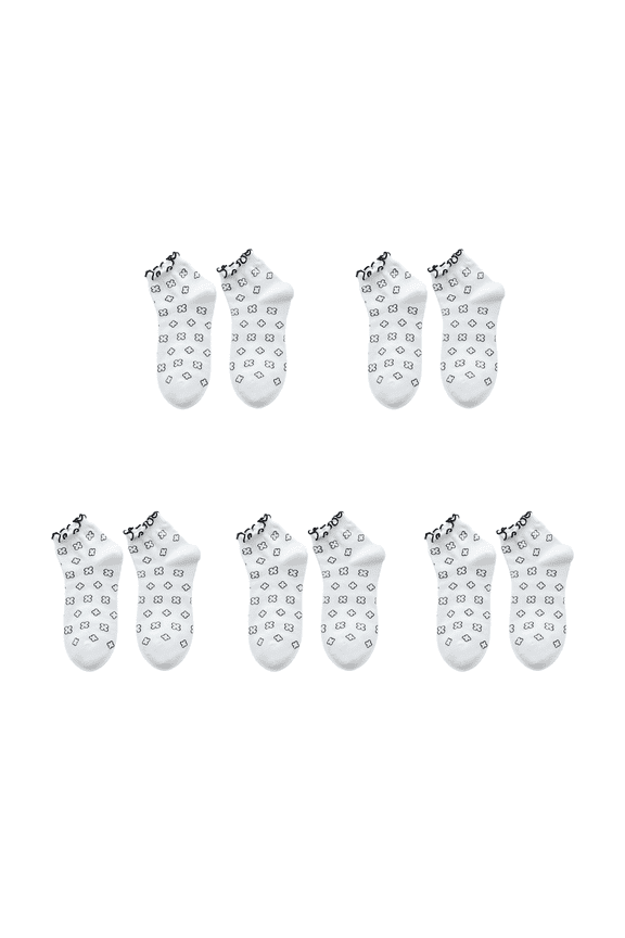 AUQ 5Pcs Kid Socks,Lightweight and Flexible Girls Socks,Multi-Functional Knee Pad Design Cute Smiling Face Pattern Cute Socks,Pink