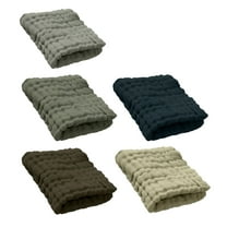 AUQ 5Pcs Wash Cloth,Thick Six-Layer Gauze Face Towels,Soft Skin-Friendly Cotton Wash Cloths,Green,11.81*11.81*0.39in