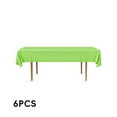 thumbnail image 1 of AUQ 6Pcs Table Cloth,Large Size Tablecloths,Quick Use Clean Surface Table Cover,Dark Green,137*183cm, 1 of 4