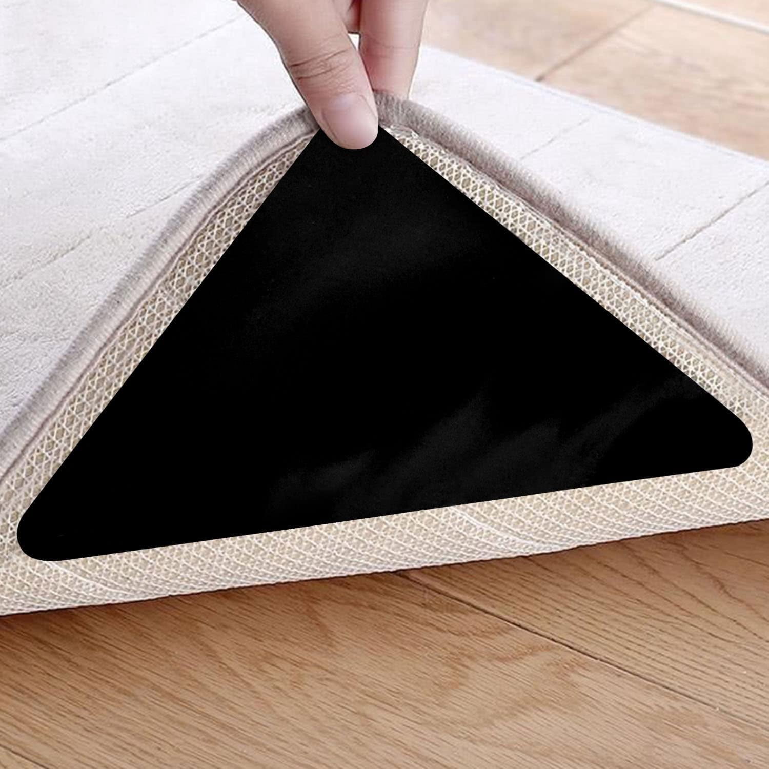 12 Pattes Anti-Dérapantes En Cœur - Pour Tapis Et Moquettes - Lavables Et Réutilisables