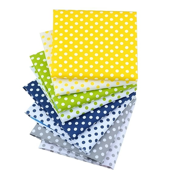AUQ 8 Pcs Cotton Fat Quarters Bundle, 20x20 Inch Pre-Cut