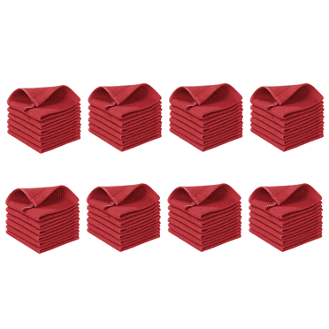 AUQ 8Pcs Hand Towel,Soft and Comfortable Material Wash Cloth,Thickened Design Fade-Resistant Process Bathroom Towels,Dark Red