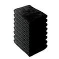 thumbnail image 1 of AUQ 8Pcs Microfiber Kitchen Towels,Fast Absorbent Yarn Layer Dish Clothes,Neat Precision Sewing Lines Wash Cloths for Your Face,Black,11.81*11.81*0.39in, 1 of 7