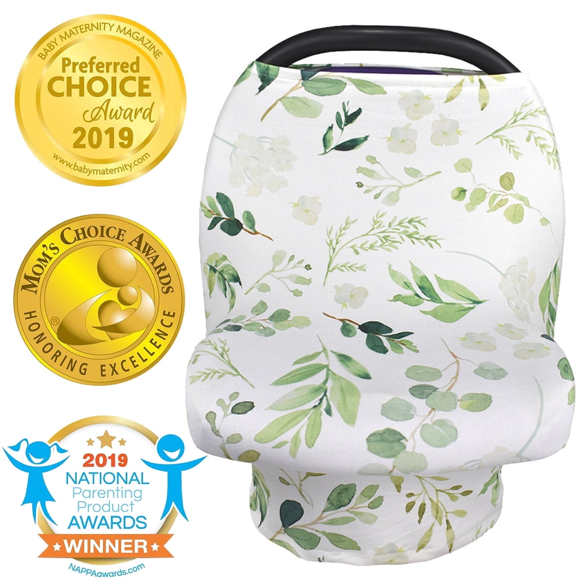 AUQ Amerteer Carseat Canopy & Nursing Cover, Stretchy & Ultra Soft ...