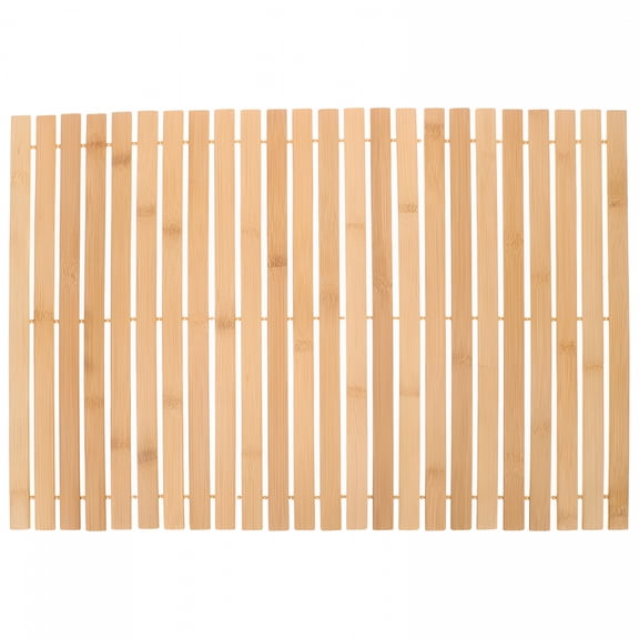 AUQ Anti-Skid Door Mat Bathroom Bamboo Rug Non-Slip Foot Mat Bamboo Floor Mat