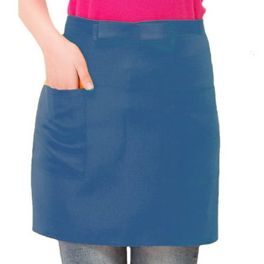 AUQ Aprons for Women with Pockets Portable Waitress Apron Environmental Friendly Kitchen Apron,Green