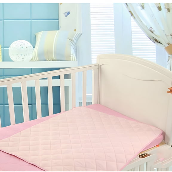 AUQ Baby Waterproof Bed Pad Washable Mattress Pad Reusable Underpads Bed Wetting Incontinence Cover 50*70cm