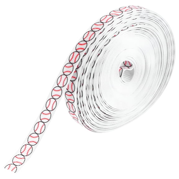 AUQ Ball Thread Ribbon Gift DIY Crafts Package Wrapping Baseball Decor Football Hair Polyester