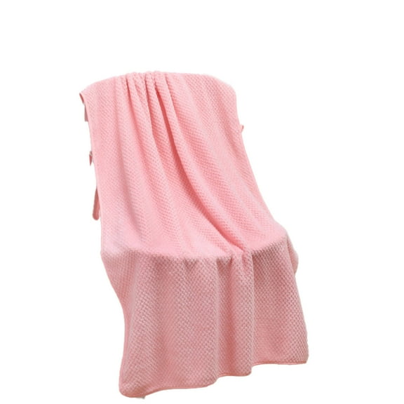 AUQ Bath Towels Coral Fleece Shower Towels Skin-Friendly Microfiber Bath Towels,Light Pink