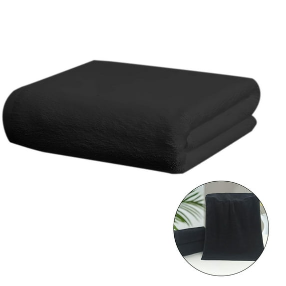 AUQ Bath Towels Large,Elegant Minimalist Style Large Bath Towels,Rapid Water Absorption Black Hand Towels,Style3,27.56*55.12*0.39in