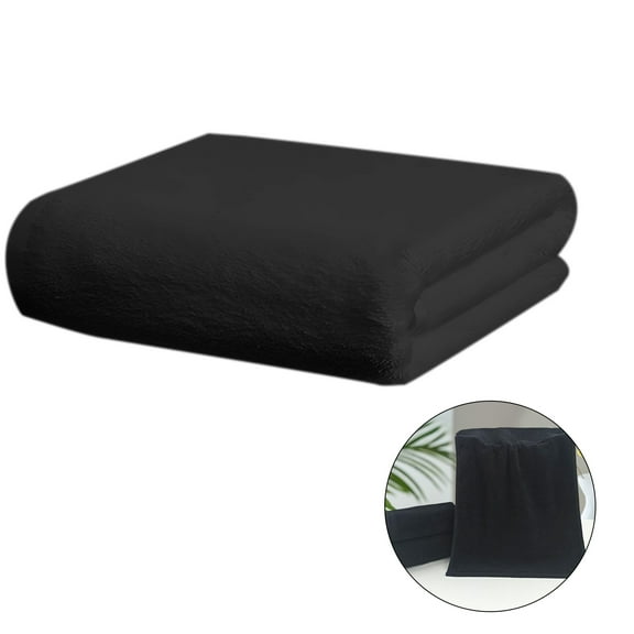 AUQ Bath Towels Large,Elegant Minimalist Style Large Bath Towels,Rapid Water Absorption Black Hand Towels,Style3,27.56*55.12*0.39in