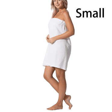 AUQ Bath Towels,Softness Towel Robe,Long-Lasting Absorbing Power Body Towel Wrap,White