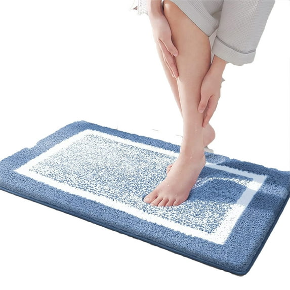 AUQ Bathroom Rugs,Bath Mats for Bathroom with Quick-Dry,Shower Mat with TPR Anti-Slip Bottom