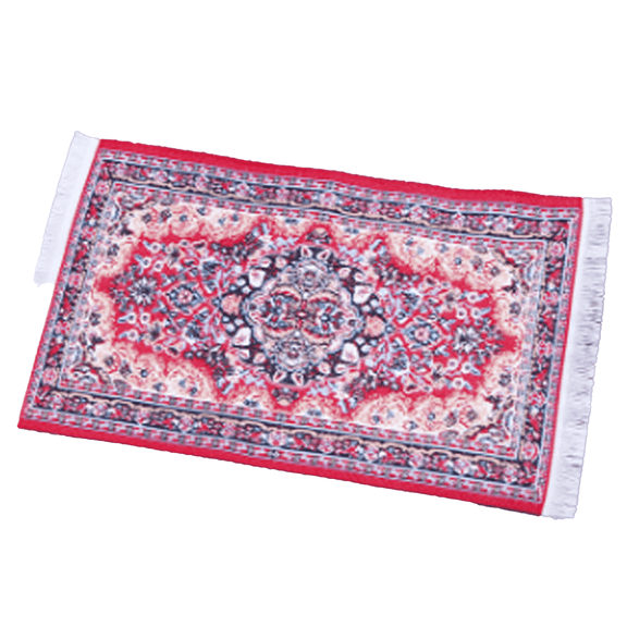 AUQ Bathroom Rugs,Classic Turkish Style Bathroom Decor,Exquisite Mini Design Shower Mat,Red Tassel