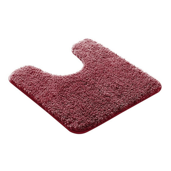 AUQ Bathroom Rugs Ideal for Heavy Traffic Bath Mats for Bathroom Absorbs Moisture Efficiently Bathroom Rugs Non Slip Washable,Wine Red