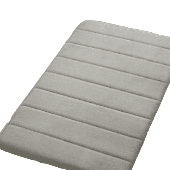 AUQ Bathroom Rugs,Spot Molding Bottom Shower Mat,Exquisite Wrapping Cute Bath Mat,Light Gray