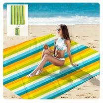 AUQ Beach Blanket,Sand Repellent Beach Blanket Waterproof Sandproof,Wipe Clean Beach Mat,100X140Cm
