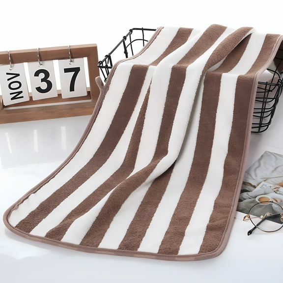 AUQ Beach Towel,Pack of 2,Large Soft Quick Dry Cotton Terry Towels Set for Pool,Swim,and Hot Tub,Oversized 29"X13"