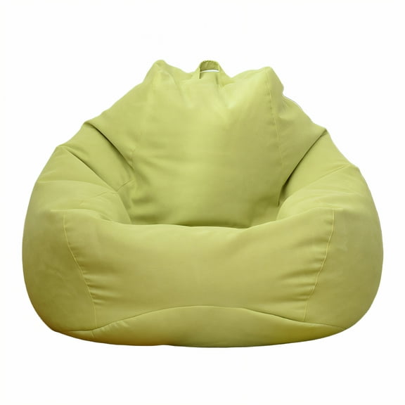 AUQ Bean Bag Cover,Broad Expanse Bean Bag Chair Cover,Compact Threads Bean Bag Storage,Green1