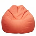 thumbnail image 1 of AUQ Bean Bag Cover,Expansive Design Bean Bag Storage,Compact Threads Bean Bag Chair Cover Only,31"x35", 1 of 4