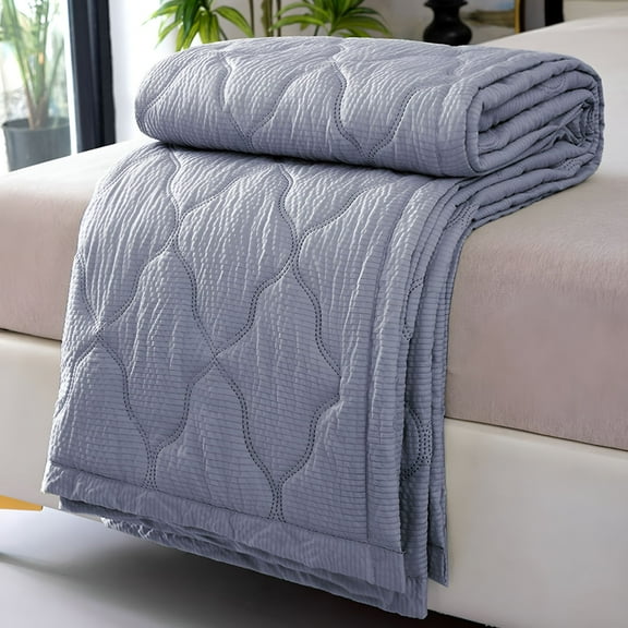 AUQ Bed Blankets Twin/Queen/King/Full/California King Size for Sensitive Skin,Ultra Lightweight Breathable Summer Cold Blanket for Home Bed Couch Office Camping