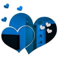 thumbnail image 1 of AUQ Bedroom Decor for Women,Suitable for Various Smooth Wall Surfaces Room Decor for Women,Easy Operation Men Room Decor,Blue,170X200mm, 1 of 5
