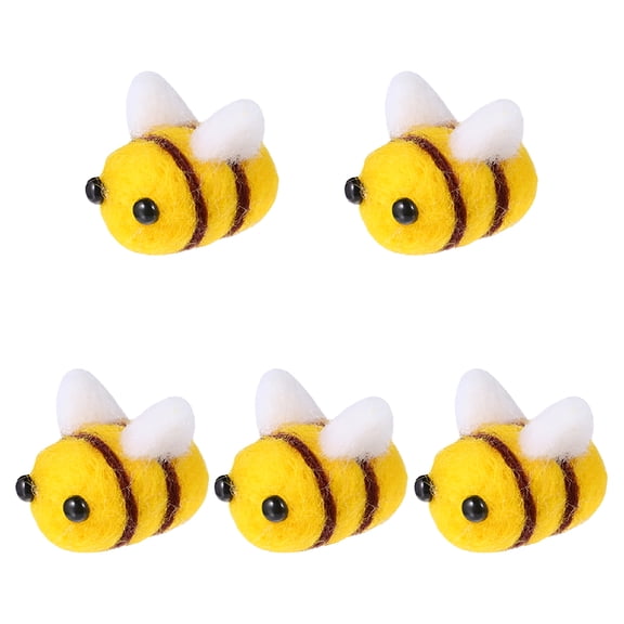 AUQ Bees Felt Decorations Wool Crafts Bumble Crafting Honey Party Favors Photo Props Themed Baby Shower Birthday