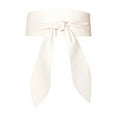 thumbnail image 1 of AUQ Belt,Elegant Bow Design Belts for Women,Wide Waistband for Shaping Western Outfit for Women,White,47in, 1 of 2