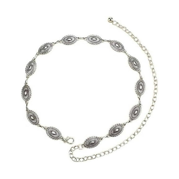 AUQ Belt,Exquisite Metal Chain Design Belts for Women,Versatile Styling Options Western Outfit for Women,Multicolor1,45