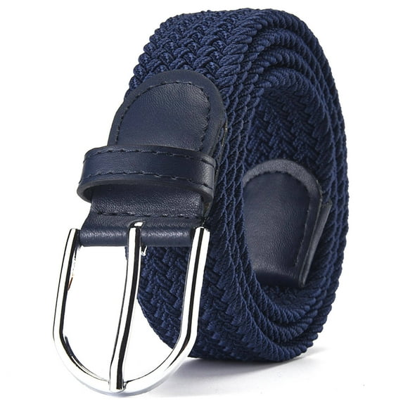 AUQ Belt,High Elastic Woven Design Belts for Women,Western Outfit for Women,Blue,42in