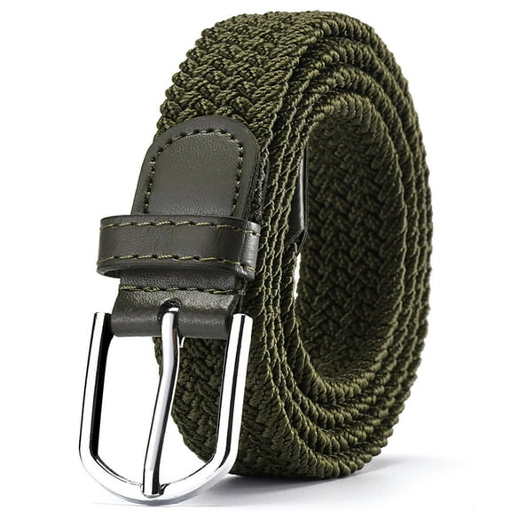 AUQ Belt,No-Hole Adjustable Design Belts for Women,Durable Canvas Material Western Outfit for Women,Green,42in