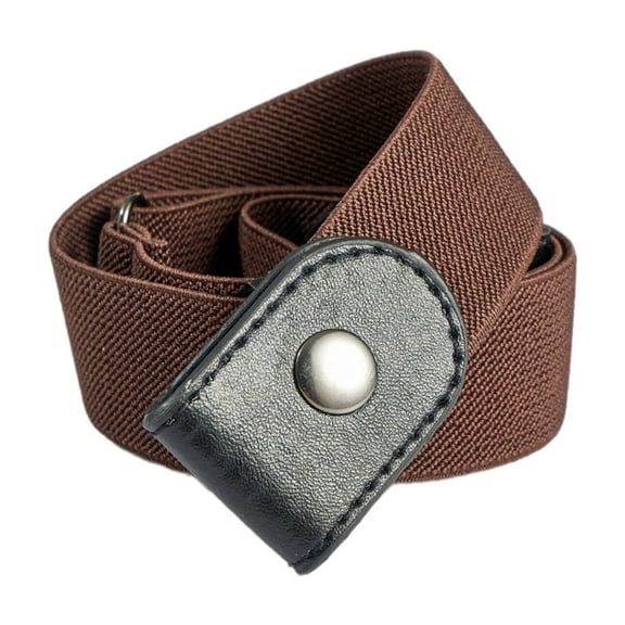 AUQ Belt,Invisible Design for Seamless Fit Belts for Women,Elastic Stretch for Ultimate Comfort Western Outfit for Women,Brown,31in